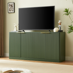 59-Inch Modern Wavy Sideboard - Curved Design Storage Cabinet.