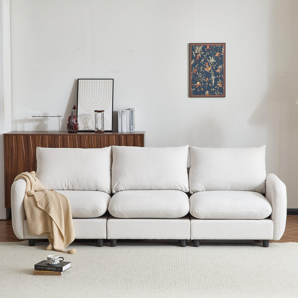 99-Inch 3-Piece Modular Sectional Sofa for Optimal Comfort.