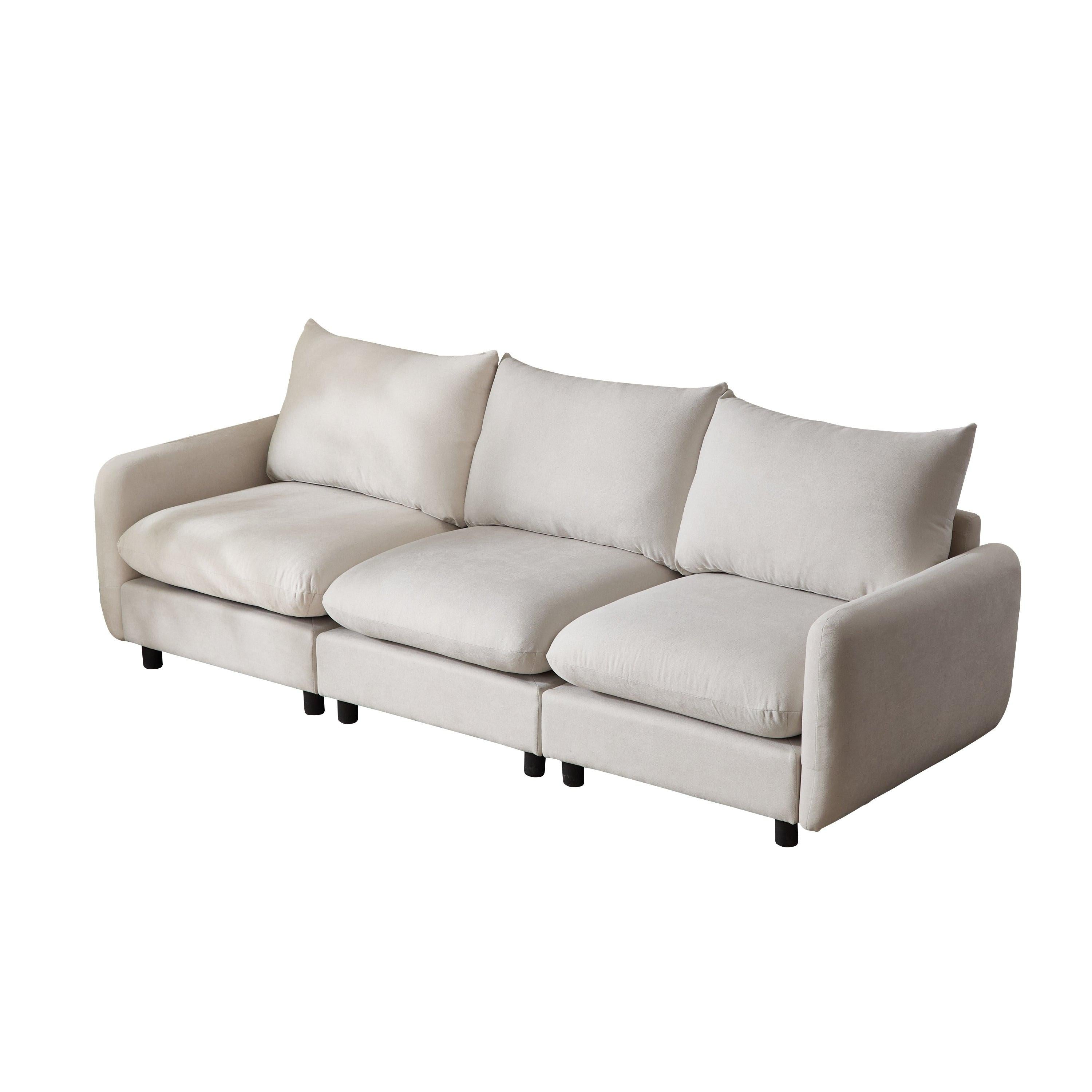 99-Inch 3-Piece Modular Sectional Sofa for Optimal Comfort.