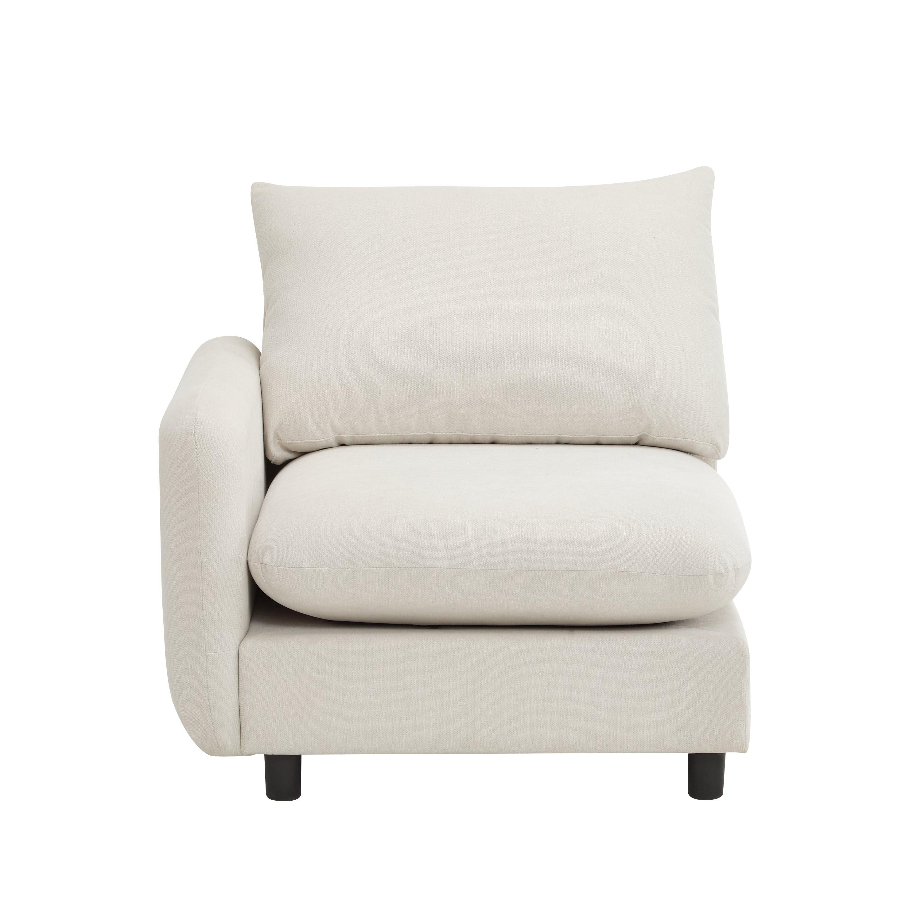 99-Inch 3-Piece Modular Sectional Sofa for Optimal Comfort.
