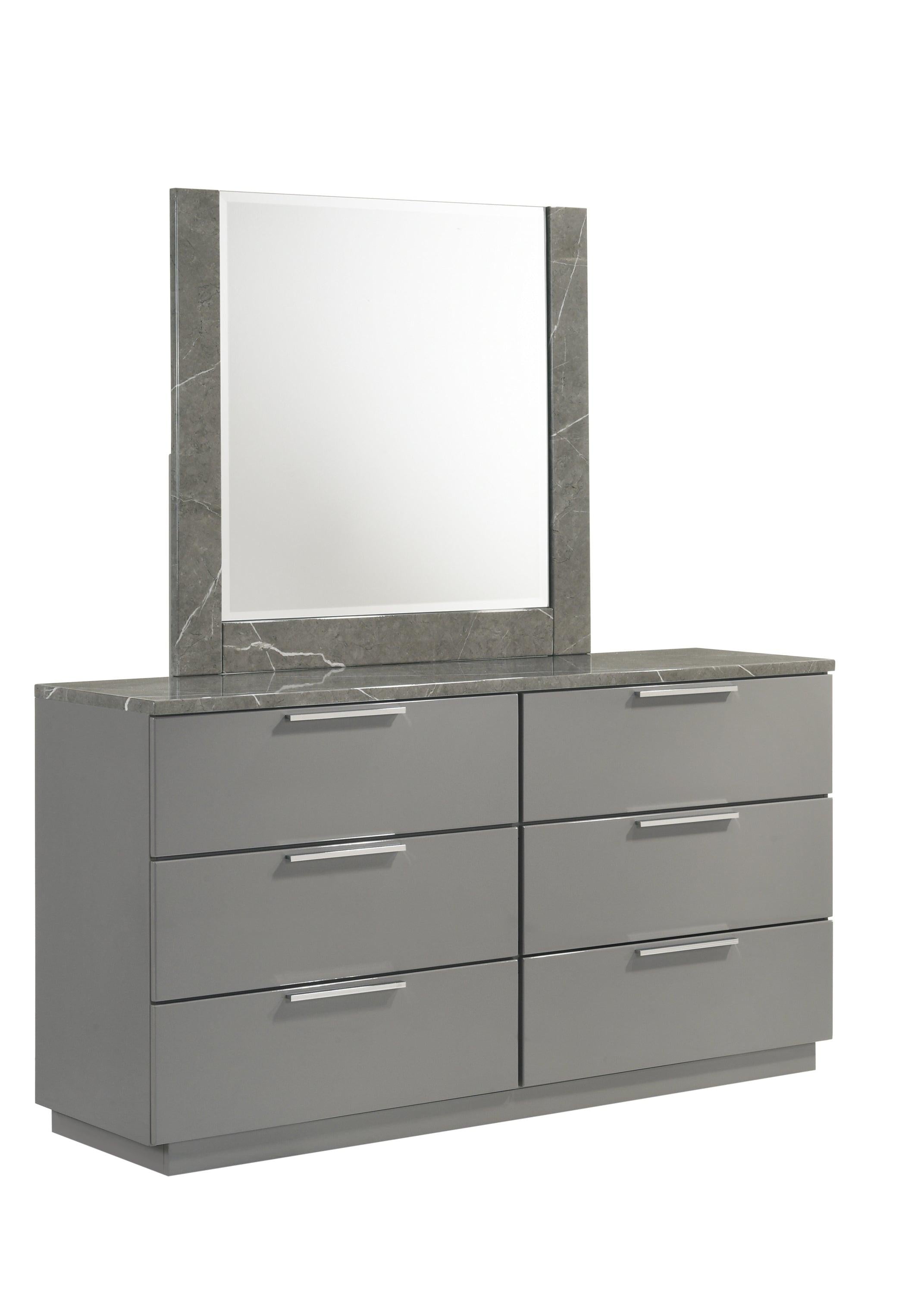 Elara Dresser with Two-Tone Finish and Ample Storage.