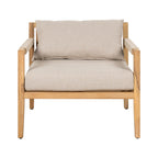 Acacia Wood Outdoor Leisure Chair - Comfortable Patio Seating.