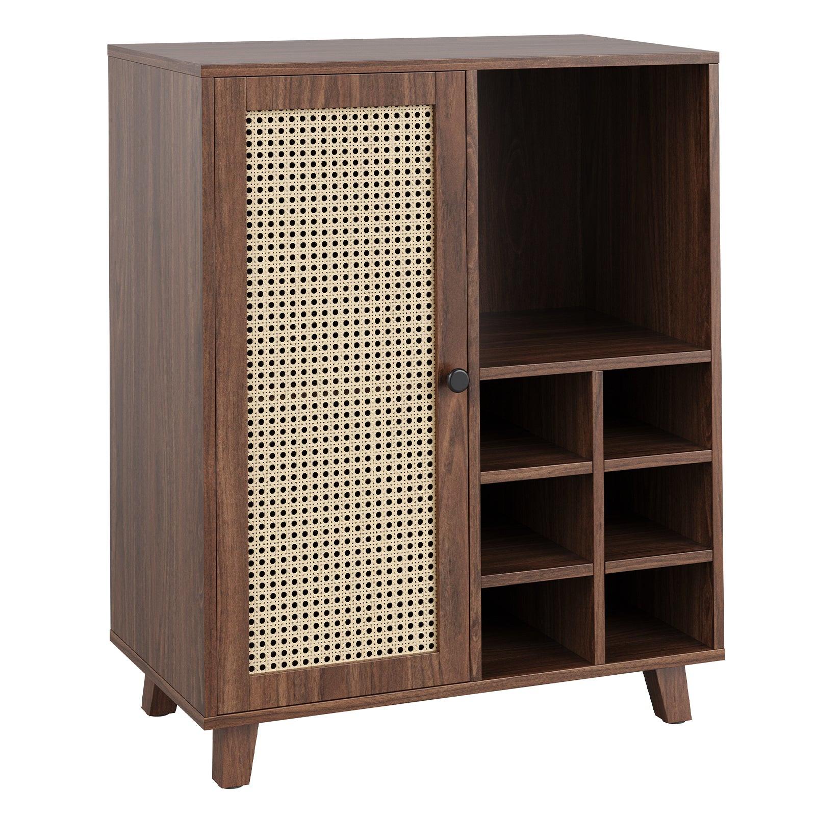 Wine Bar Cabinet with Storage for Home and Living Room.