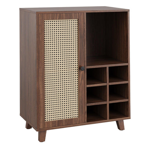 Wine Bar Cabinet with Storage – 34 Inch Sideboard.