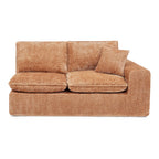 107'' Modern Boucle Sectional Sofa with Ottomans.