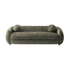 Modern Tribeca Chenille 85.8' Sofa in Olive Green