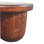 Solid Wood Clara Sculpted Coffee Table.