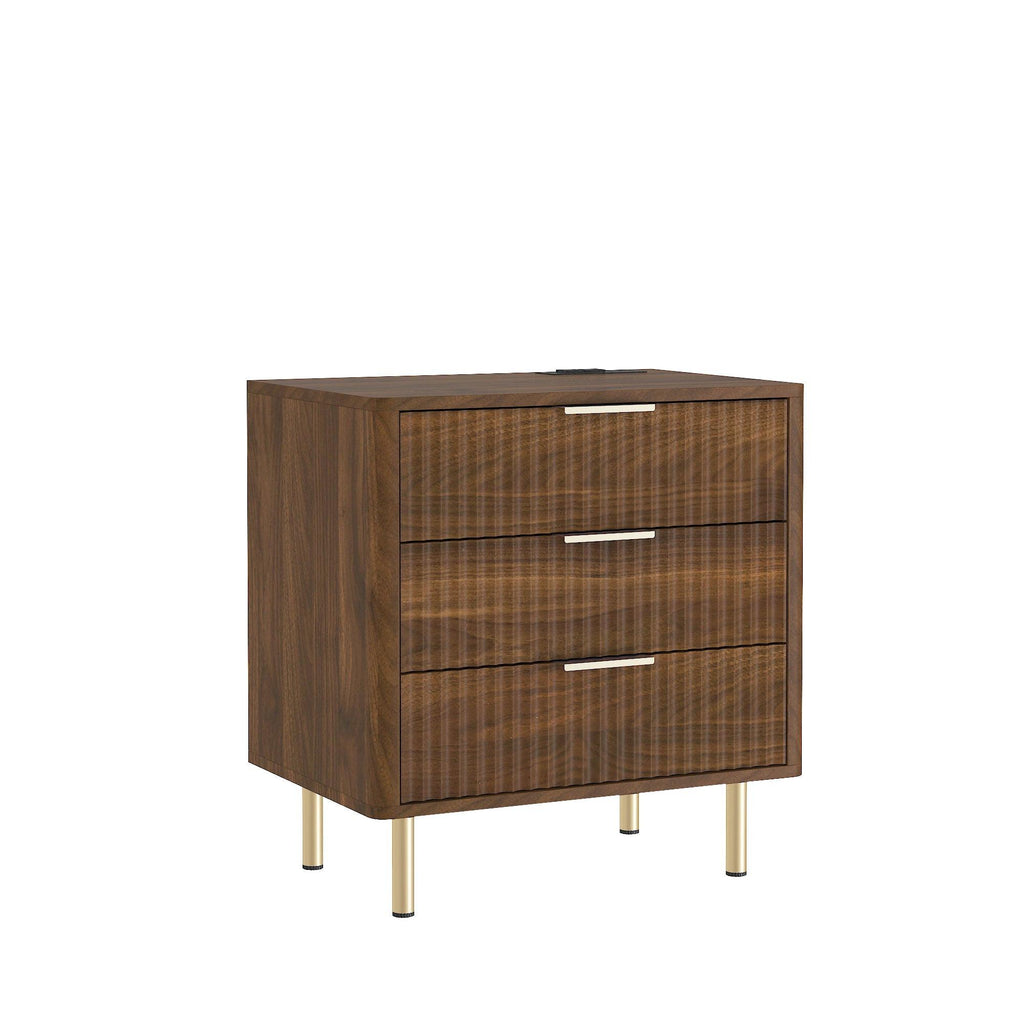 Smart Nightstand with Charging Station for Bedroom.