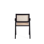 Hamlet Wood Armchair in Black and Natural.