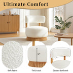 Modern Farmhouse Armless Chair for Living Room and Bedroom.