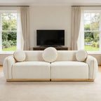 90.94'' Modern Sofa Set for Living Room with Pillows.