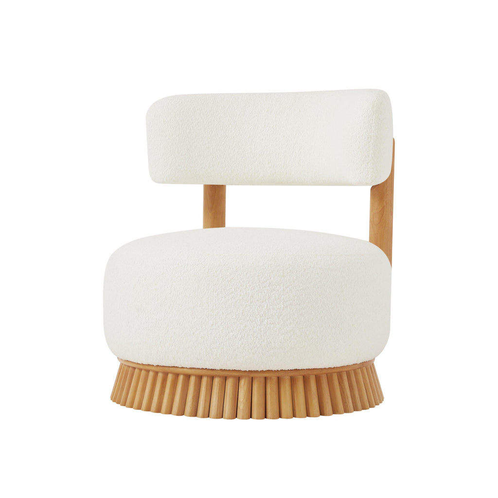 Modern Farmhouse Armless Chair for Living Room and Bedroom.