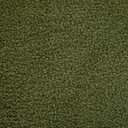 Close-up texture of olive green fabric used on modern dining chairs, showcasing soft and durable upholstery material.