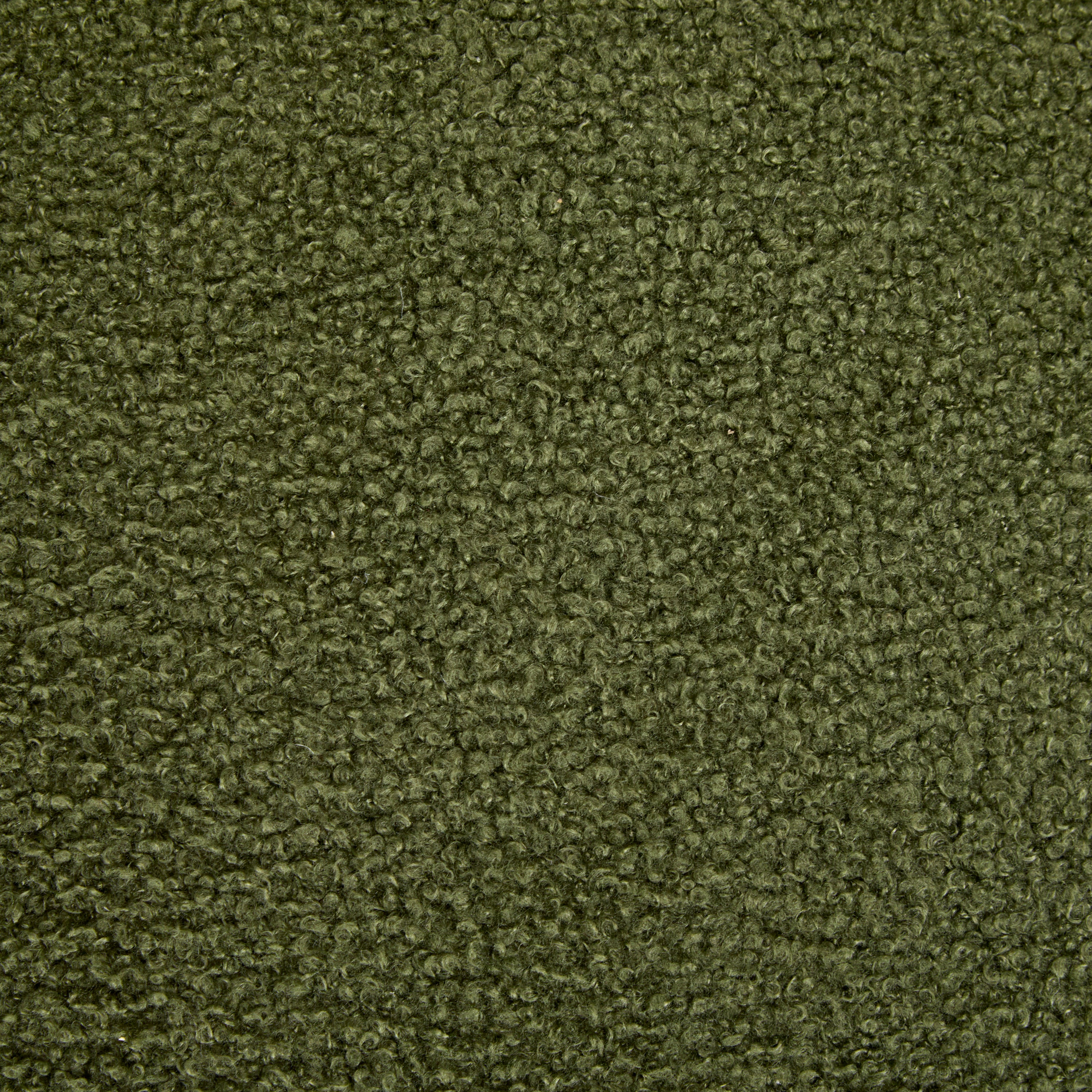Close-up texture of olive green fabric used on modern dining chairs, showcasing soft and durable upholstery material.