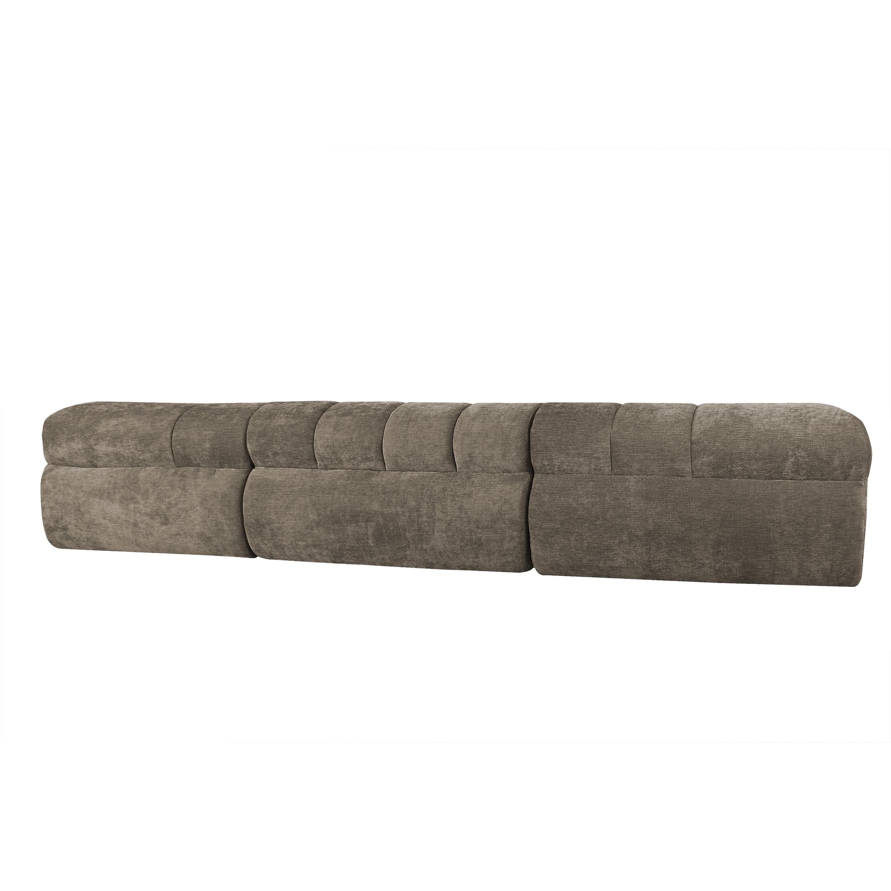 122' Modern L-Shaped Sectional Sofa with Chaise Lounge.