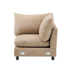 5-Piece L Shaped Modular Velvet Sofa for Living Room.