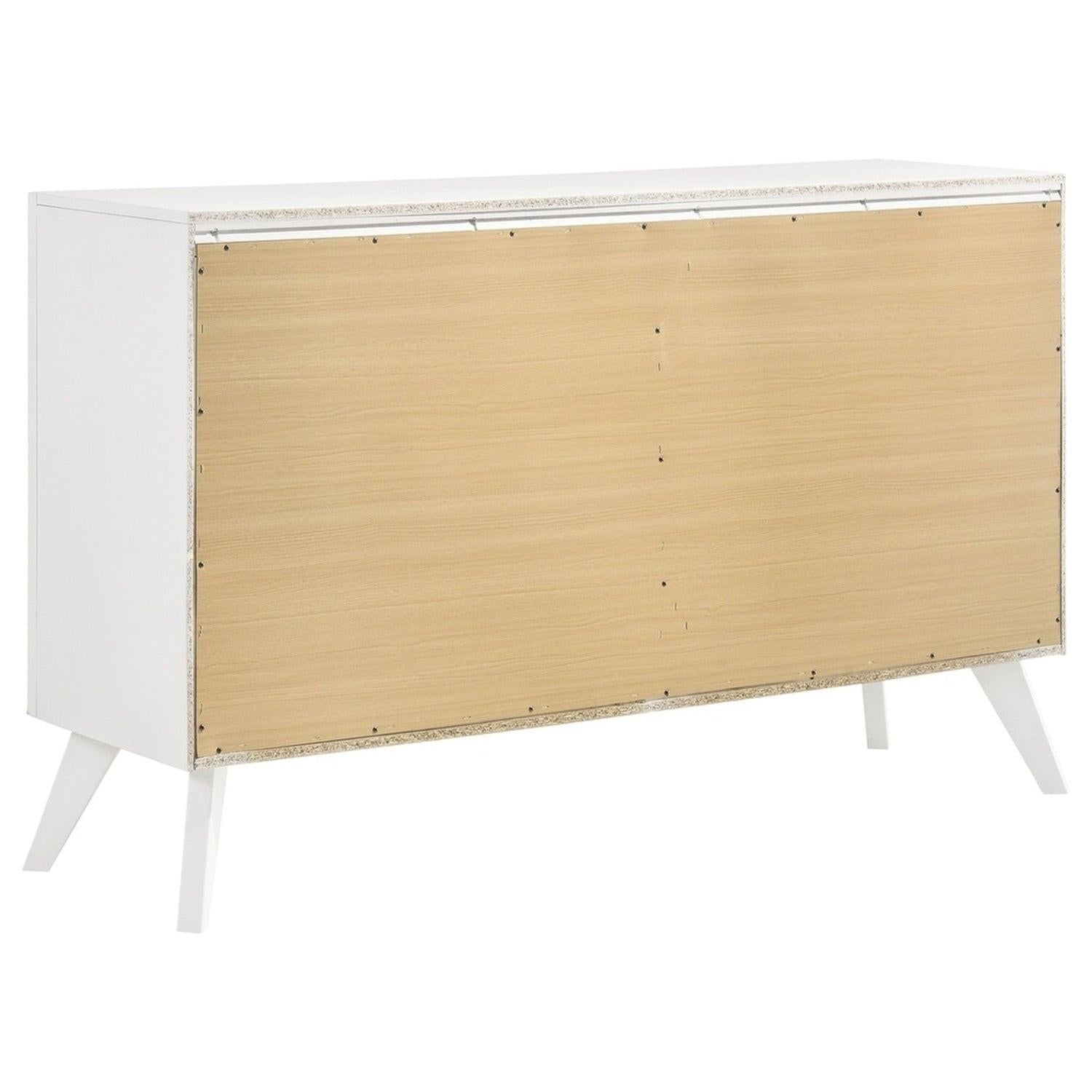 White Dresser with Mirror for Contemporary Bedrooms.