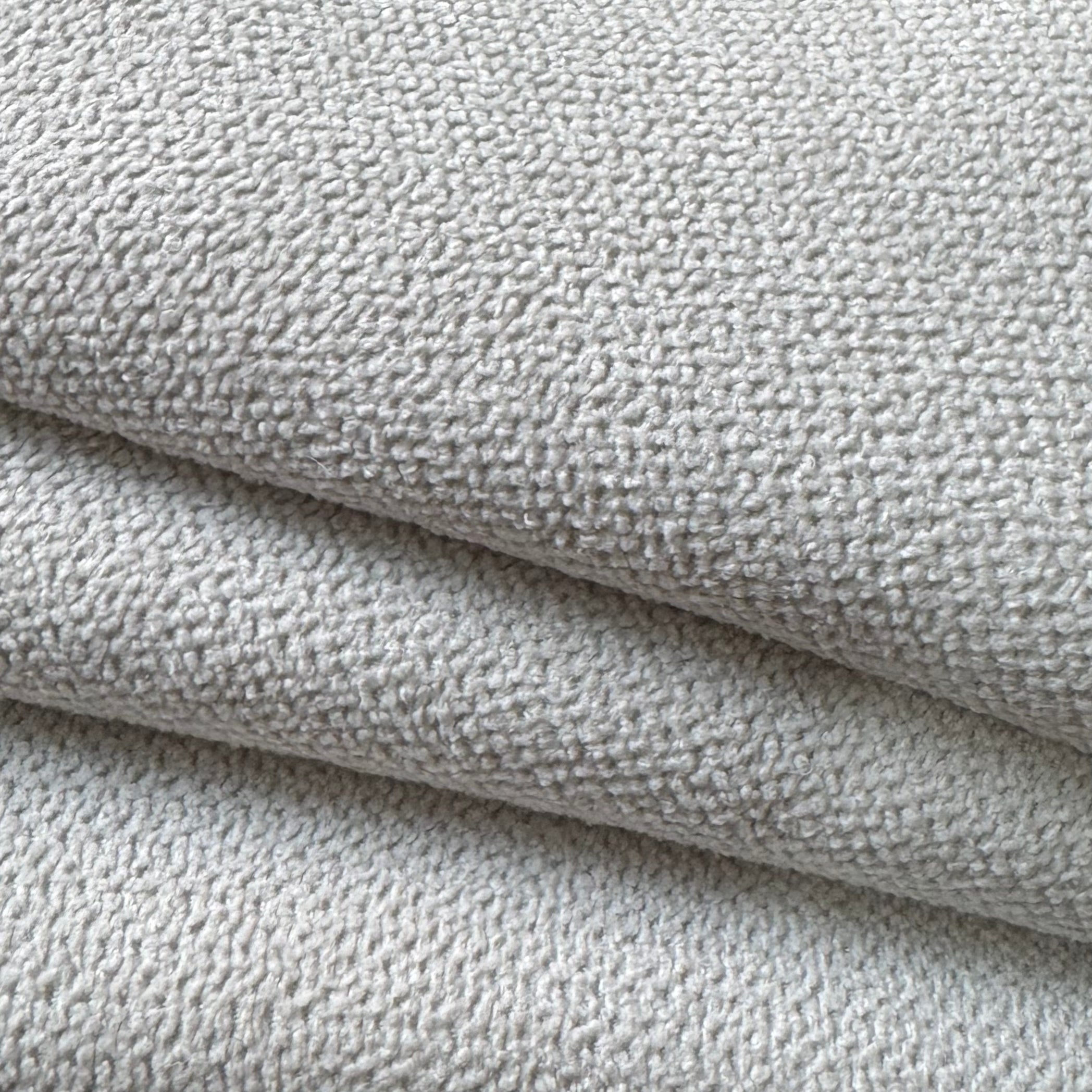 Close-up of the textured white upholstery fabric used in the 69 in. 2-Seats Modular Sectional Sofa Corner Chair Sofa Couch.