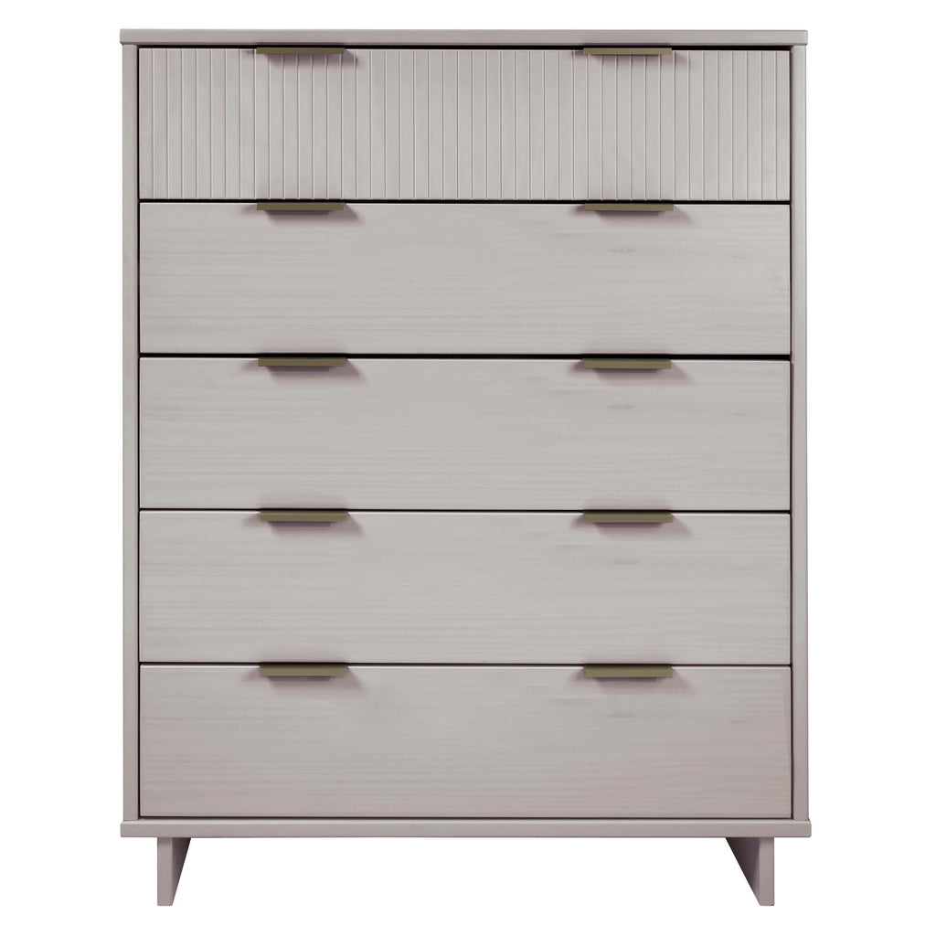 Granville 38' Chest in Light Gray (5-Drawer)