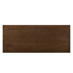 Walnut Dining Table 95 Inch - Solid Wood | Seats 8, top-down view displaying smooth walnut wood grain and seamless surface.