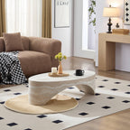 Oval Marble Coffee Table for Modern Living Rooms.