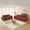 Modern Velvet Sofa Set - Comfy 2 Piece Couch.