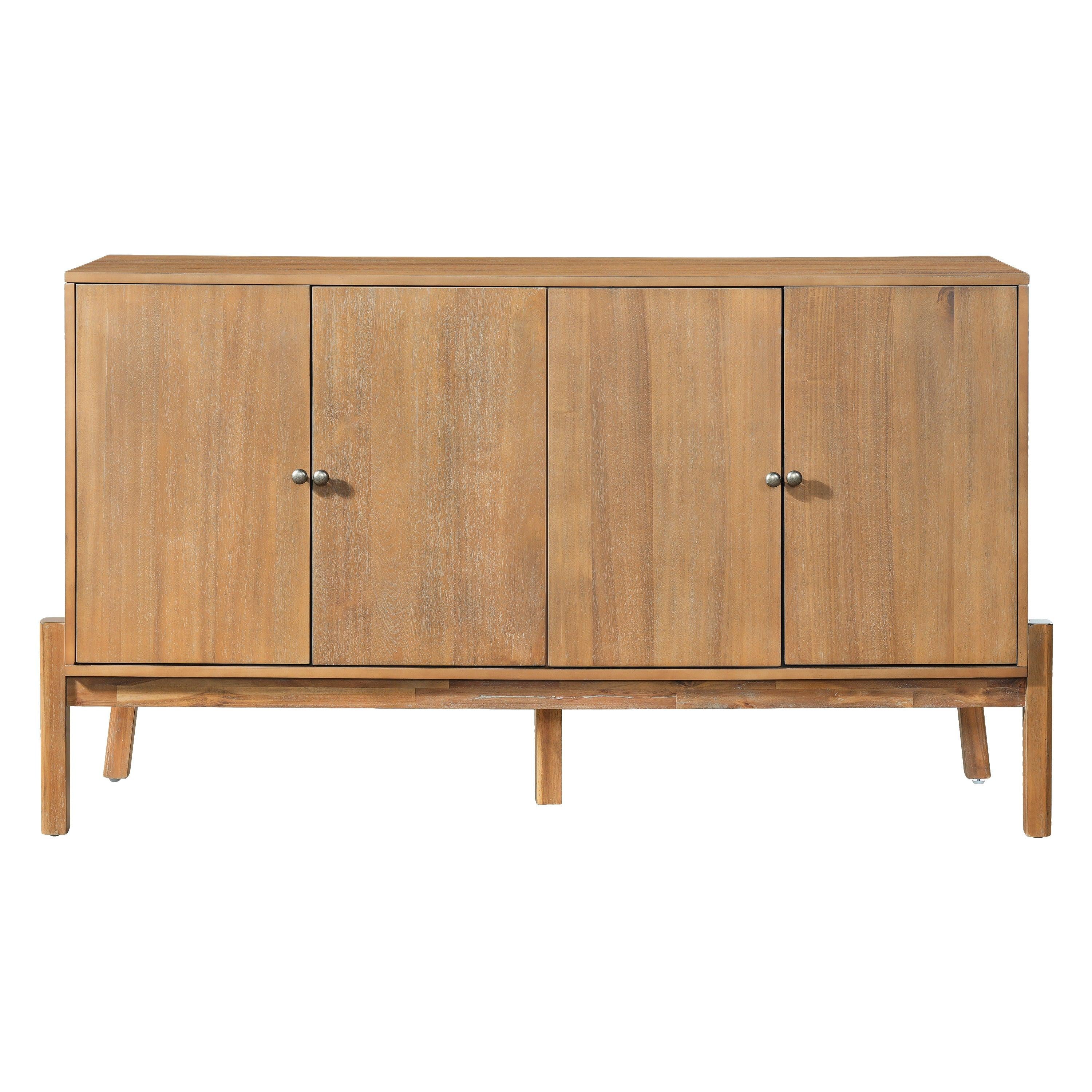 Vintage Sideboard Cabinet with 4-Door Storage.