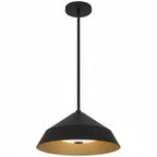 14 inch Diameter Integrated LED Black Pendant.