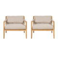 Acacia Wood Outdoor Leisure Chair - Comfortable Patio Seating.