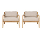 Acacia Wood Outdoor Leisure Chair - Comfortable Patio Seating.