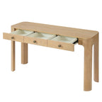 TREXM Rustic Console Table with Drawers for Entryway & Living Room.