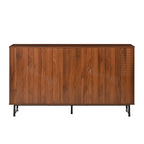 Walnut Mid-Century Modern Sideboard Buffet Cabinet.