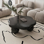 Black Cloud Shaped Coffee Table - Space Saving Design.