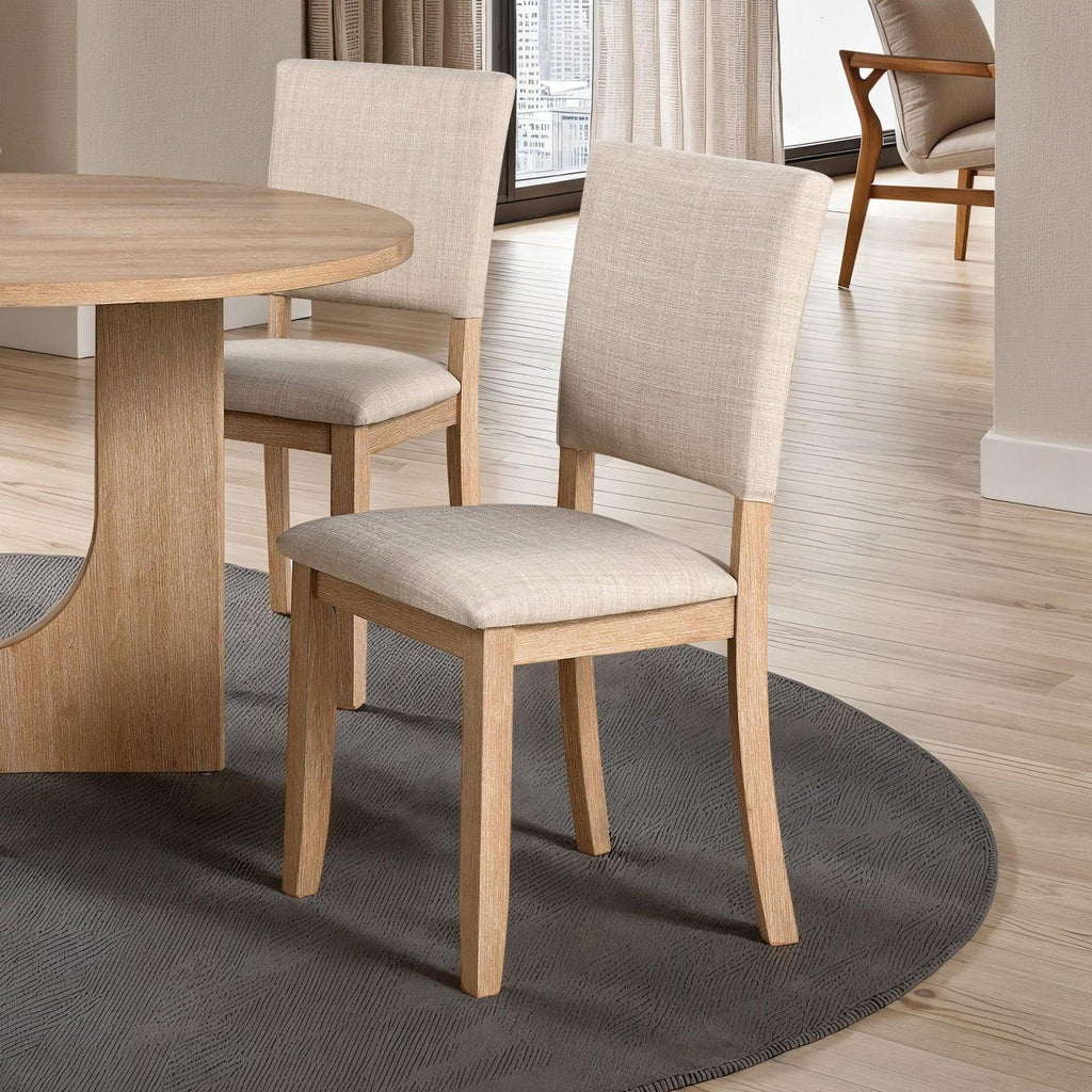 5pc Dining Set Natural Color for Dining Room.