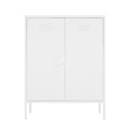 Naomi 32' Metal Accent Cabinet in White