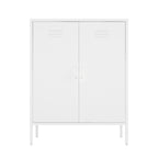 Naomi 32' Metal Accent Cabinet in White