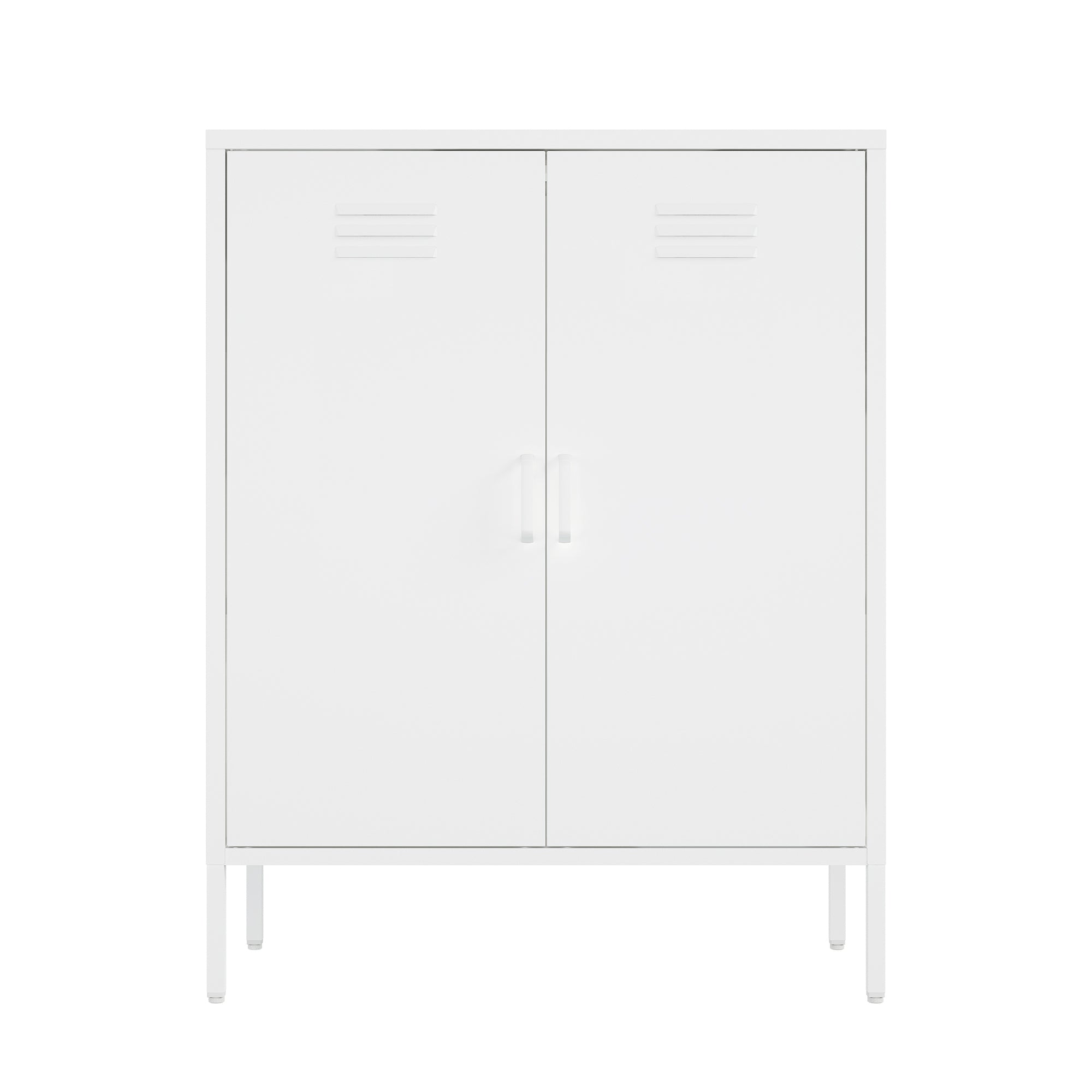 Naomi 32' Metal Accent Cabinet in White