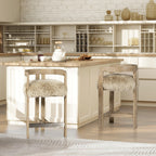 Millwick 26.5' Genuine Fur Counter Stool.