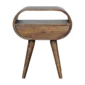 Grey Washed Circular nightstand
