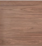 Close-up of Sarha Dining Set walnut tabletop showing natural wood grain, perfect for mid-century modern interiors.