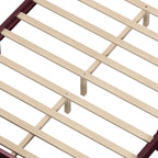 Vintage Queen Bed Frame with Headboard and Slats Support.
