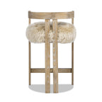 Millwick 26.5' Genuine Fur Counter Stool.