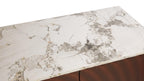 Modern Luxury Sideboard Cabinet with Unique 3D Wave Texture.