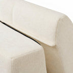 119'' Curved L-Shaped Sectional Sofa for Modern Living.