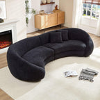 Modern Curved Sofa with Love Heart Design for Living Room.