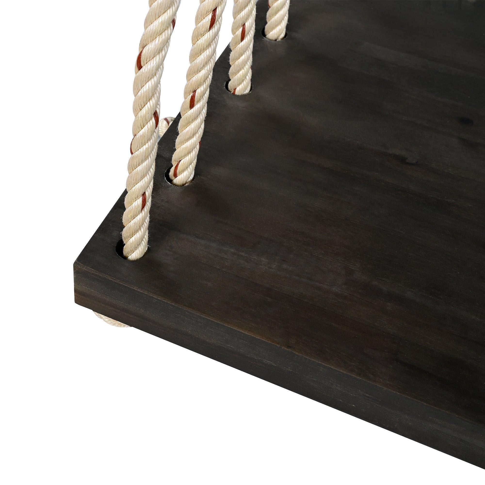 TOPMAX Wooden Swing Chair for Garden and Patio.