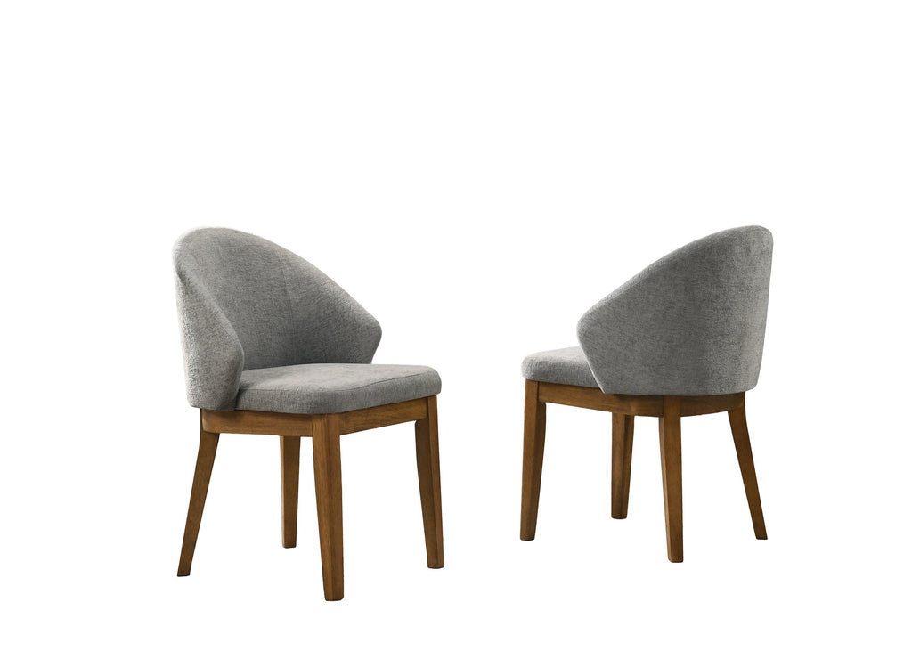 Andrew 5-Piece Round Dining Set - Mid-Century Modern Design.