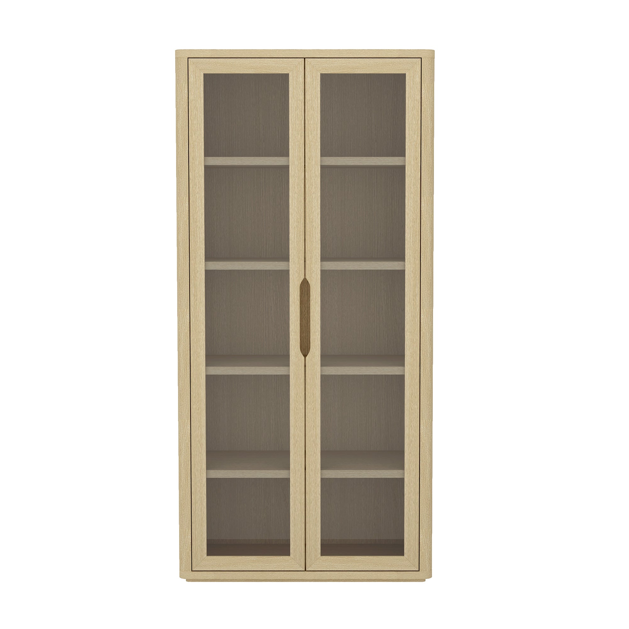 Rivington 38' Bookcase Cabinet in Natural Oak