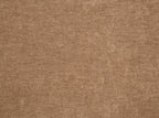 Close-up of chocolate chenille fabric texture used on the dining chairs. Soft and durable upholstery for the 8-piece dining set.