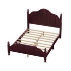 Full Size Wooden Bed Frame with Headboard, Easy Assembly.